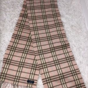 Pink Burberry scarf